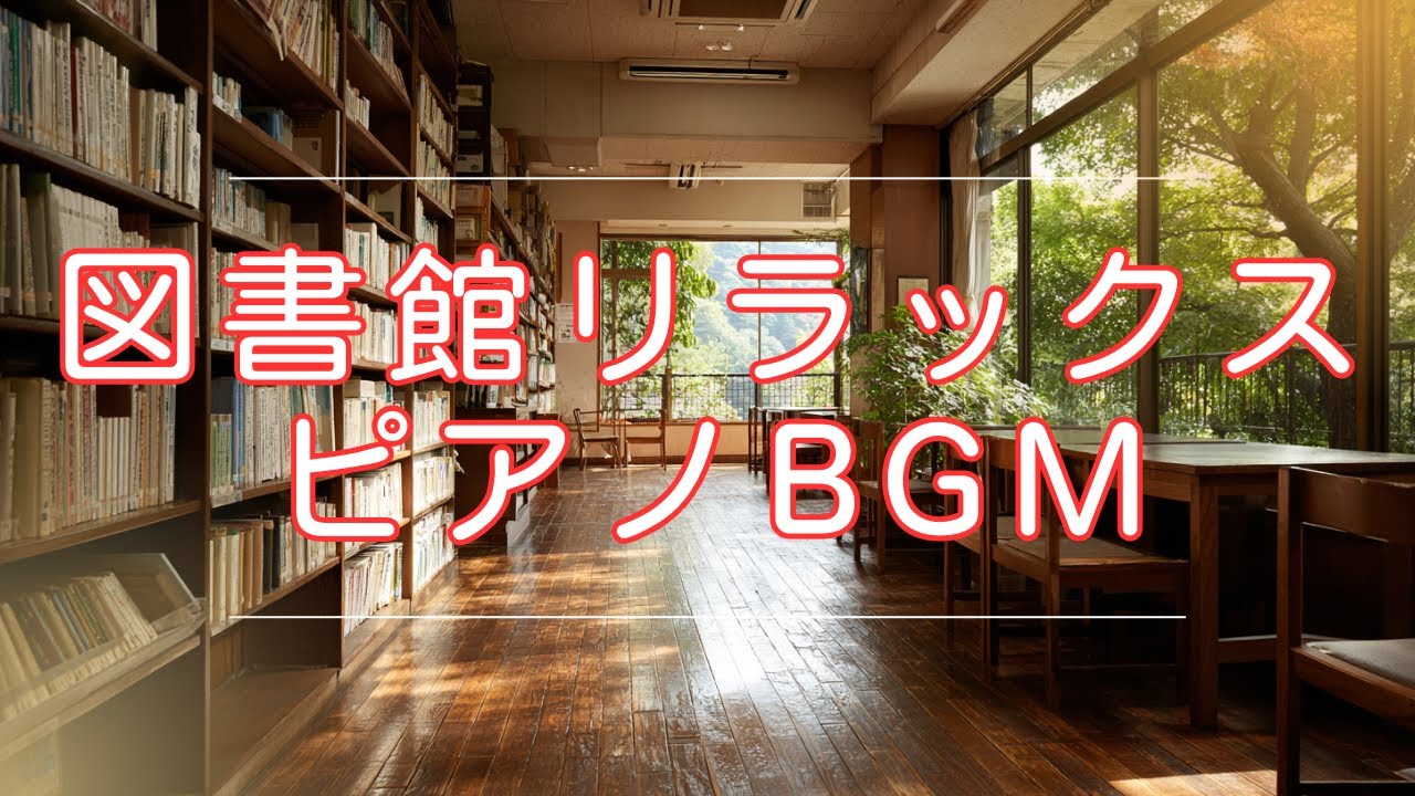 植物に囲まれた図書館のリラックスピアノBGM｜Peaceful Library Piano