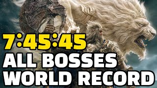 Elden Ring All 165 Bosses Speedrun in 7:45:45 (Former World Record)