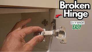 Cabinet hinge broken? How to replace it DIY