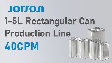 1-5L rectangle can production line (40cpm)