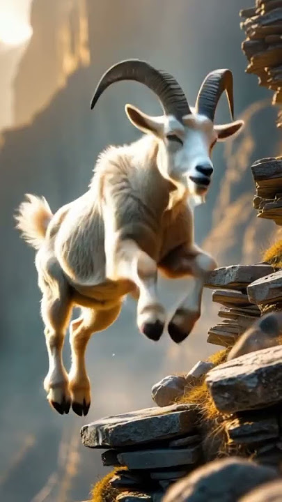 Goat and Bat: The Most Unexpected Duo Ever! #anime #wildlife #viral #short #goat #bat