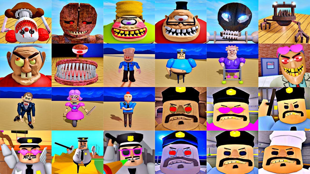 Playing As All MORPHS in Escape Bob the Dentist,Barry Prison Run,Larry,Garry's School All