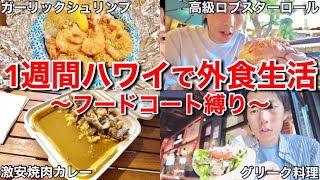 【ハワイの食費】貧乏日本人が1週間フードコートで生活したら楽しくて予想もしてなかった事が起きましたｗｗ