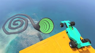 Crazy Spiral Speed Boost Jump - GTA 5 Online screenshot 4