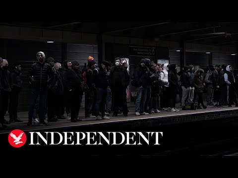 London Stratford station packed with passengers amid Tube strike