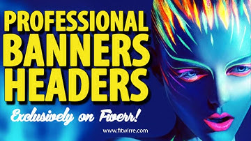 I will design a professional website banner or header