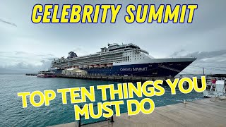 Top Ten Things You Must Do On Celebrity Summit  #cruisevlog #topten #celebritycruises