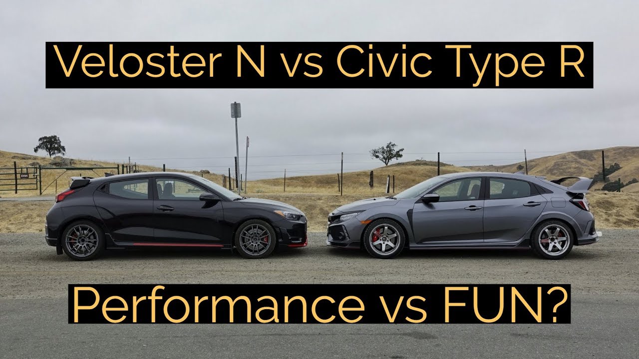 Veloster Type R Hyundai Veloster N vs Honda Civic Type R - Head to Head Review! - YouTube