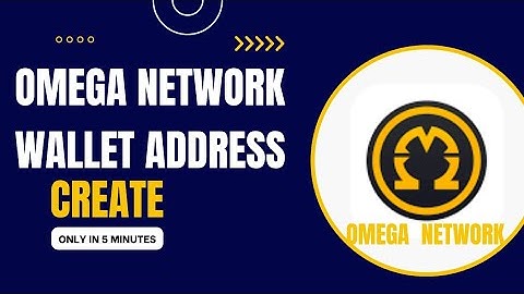 How to Create Omega Network Wallet Address | Omega Network Airdrop