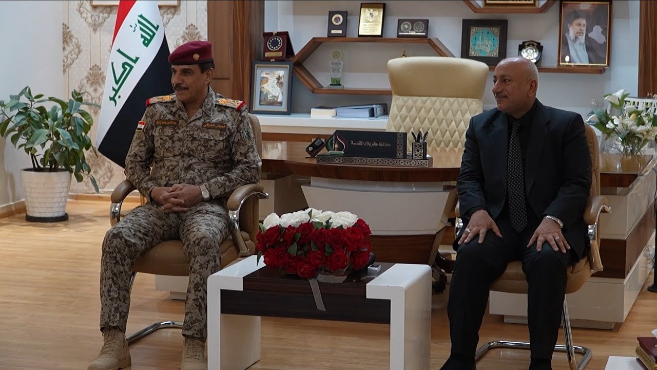 زيارة رئيس اركان الجيش الفريق اول ركن عبد الامير رشيد يار الله لمحافظة كربلاء المقدسة