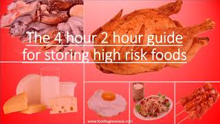 Temperature Danger Zone and 2-hour / 4-hour rule