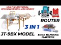 A combo of sliding table with router  an edge banding machine