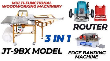 A Combo of Sliding Table with Router & an Edge Banding Machine