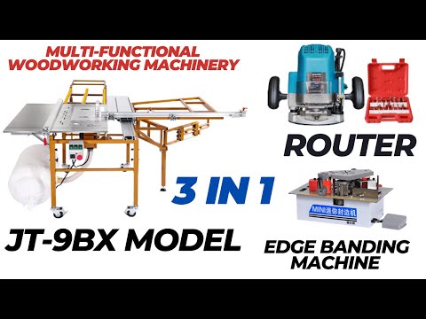 A Combo of Sliding Table with Router & an Edge Banding Machine