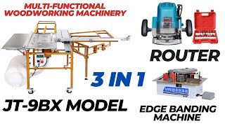 A Combo of Sliding Table with Router & an Edge Banding Machine