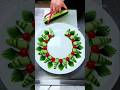 Creative_Cucumber &amp; Tomato Plate Decoration! 🥒🍅 Homemade Idea! #FoodArt #Shorts
