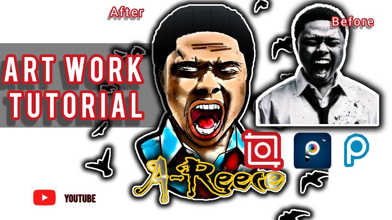 Drawing A-Reece (SA Rapper) | Digital Art Tutorial in [Photo Studio ...