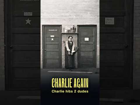 Charlie Chaplin hits two dudes