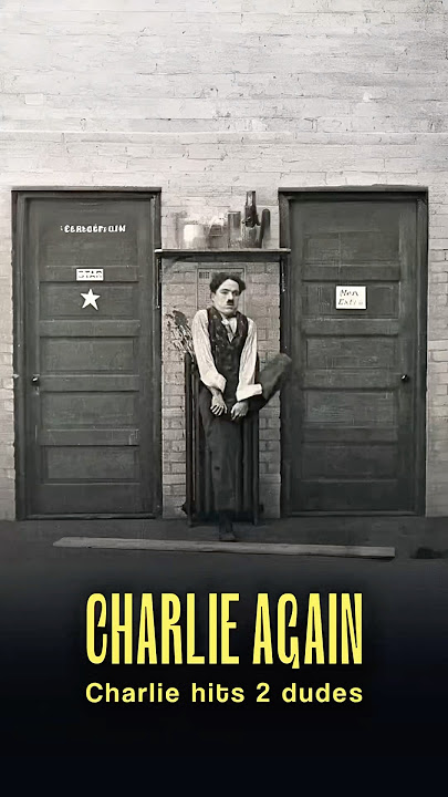 Charlie Chaplin hits two dudes