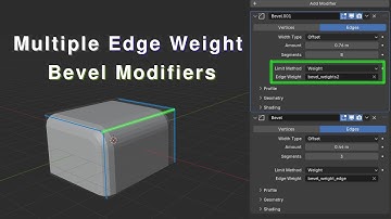 Blender Multiple Bevels with Edge Weights (4.3 Alpha)