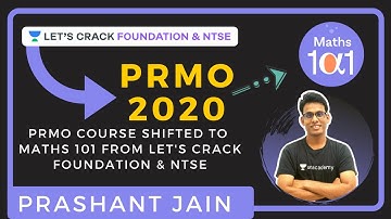 PRMO Course Shifted to Maths 101 from Let