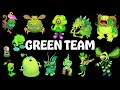All green monsters all sounds  animations  my singing monsters