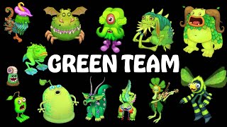 All Green Monsters (All Sounds \& Animations) | My Singing Monsters