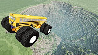 Flood Escape Crater Map - BeamNG Drive Cliff Drops Car Crashes + Download Link