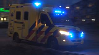 A1 Ambulance 18-186 Met Spoed Naar De Hobbemastraat In Sliedrecht