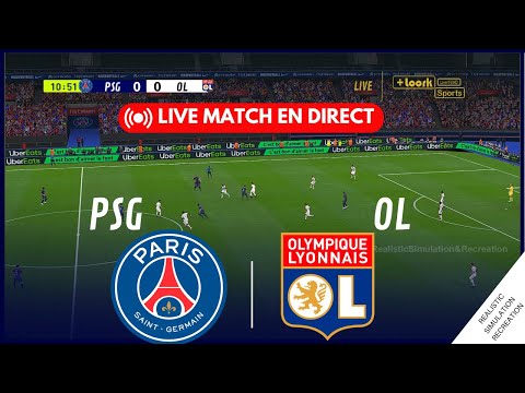 LIVE | PSG - LYON EN DIRECT - LIGUE 1 | Match En Direct Simulation de jeu vidéo