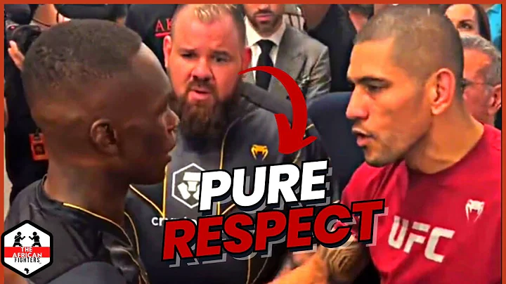 Israel Adesanya and Alex Pereira Pay Respect to each other at UFC 287 Backstage