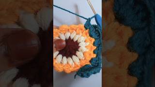 Crochet Sunburst Granny Square Tutorial For Beginners #crochet #crochetpatterns #trending