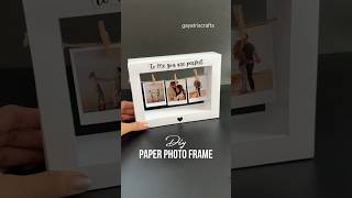 Diy Paper Photo Frame #diycrafts #papercraft #photoframe #paperphotoframe #craft #art #diyframe