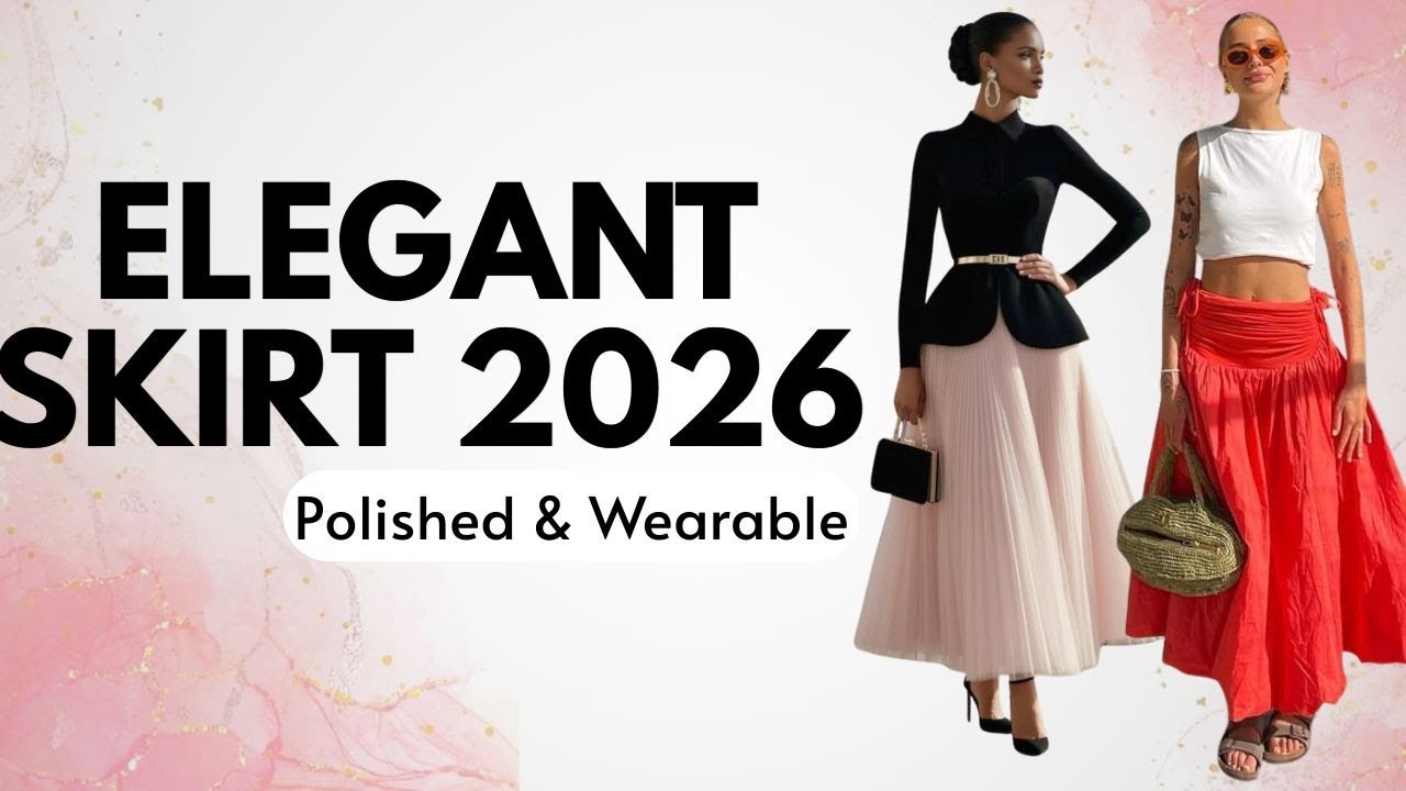 2026 Skirt Trends Elegant Women Are Wearing | Sequin, Pleated, Suede & More