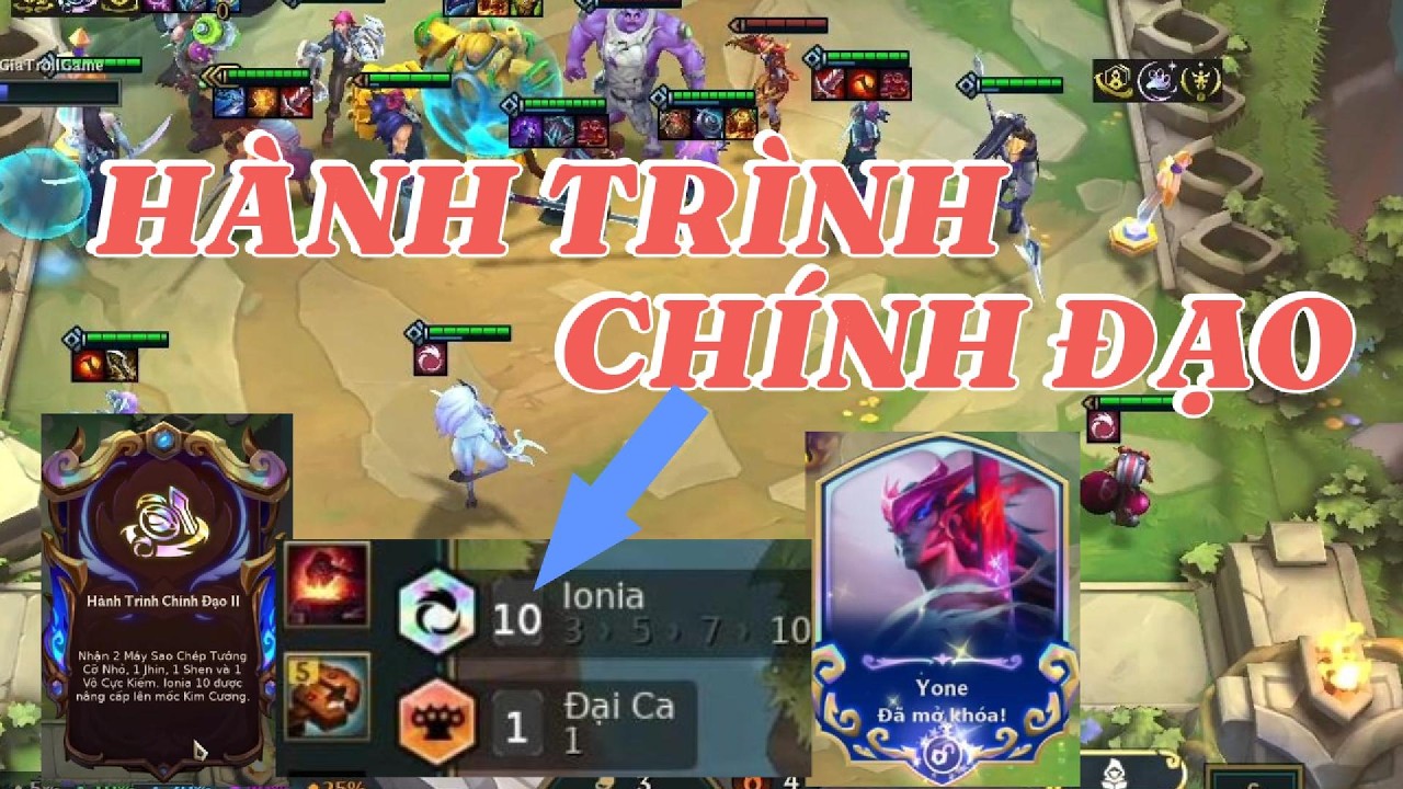 HÀNH TRÌNH CHÍNH ĐẠO 10 IONIA MỐC KIM CƯƠNG - ĐỐI THỦ CAY CÚ CHỈ BIẾT BẤM GG