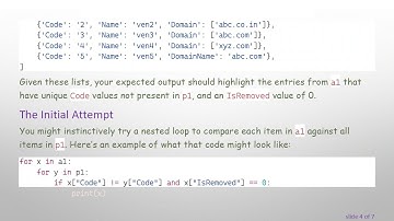 How to Compare Two Uneven Lists of Dictionaries in Python: Finding Unique Codes
