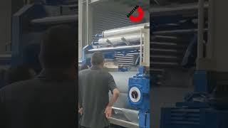 Customer Test Drive #machine #mixer #rubber #calendar #calender #roller #lifter #roll