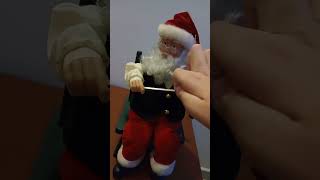 GEMMY 1996 animated santa playing the violin #christmas #navidad #xmas #santa #new