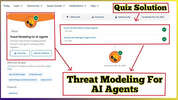 Threat Modeling for AI Agents | Salesforce Trailhead | Quiz Solution