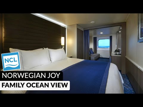 Norwegian Joy Family Oceanview with Large Picture Window walkthrough tour