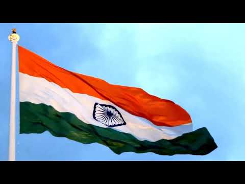 National Anthem of India  Jana Gana Mana   Indian flag waving 1 Hour Video Lyrics Nonstop