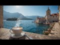 3 Hours of Tranquil Jazz Piano &amp; Saxophone | Perast Waterfront Café Ambience in Montenegro
