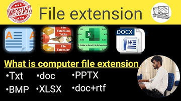 File extensions is Computer | What is file extension | For All Compute exams | Computer Awareness