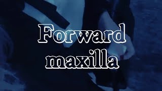 Forward maxilla/ pushed out mid face