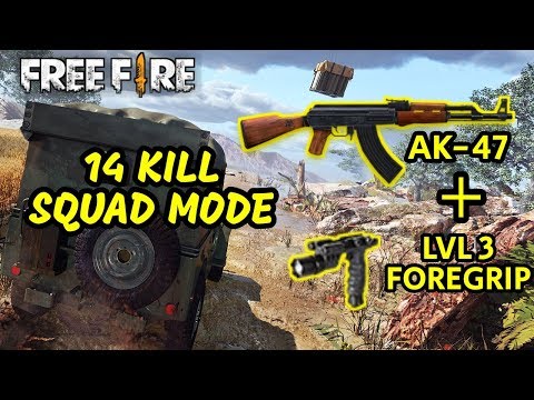 AK-47 + LVL 3 FOREGRIP?!?! - GARENA FREE FIRE