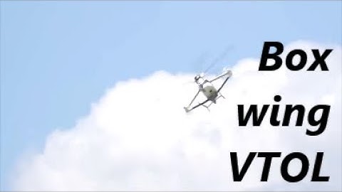 Innovative hybrid helicopter/airplane with side box-wing cruise props of VTOL + vertical thruster -