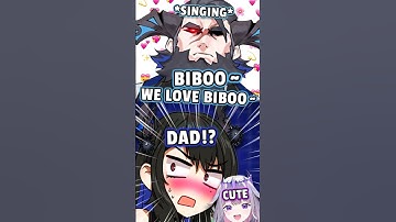 Nerissa feels a bit embarrassed when her dad sings to biboo #shorts #vtuber #hololive