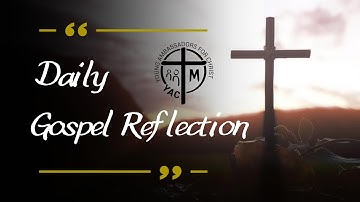 Friday in the First Week of Advent - Gospel Reflection, December 08, 2023