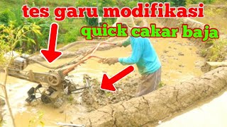 tes garu quick cakar baja modifikasi quick capung metal