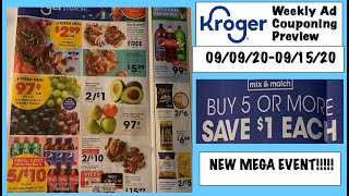 *NEW MEGA EVENT!* ~ Kroger Weekly Ad Couponing Preview -- 09/09/20-09/15/20